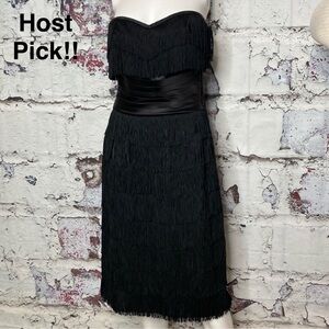 Vintage handmade fringe flapper dress approx 4